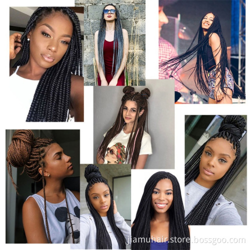 Braiding Hair Extension Ombre Synthetic Hair box braids crochet hair wholesale